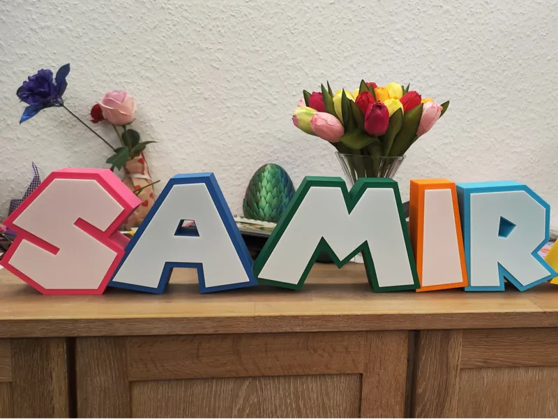 LED Name Lamp SAMIRA