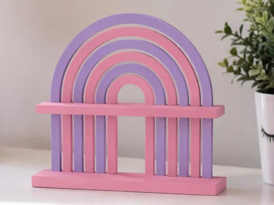 Pastel Small Rainbow Display Shelf