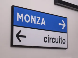 F1 Monza Circuit Sign (Upside-Down Print)