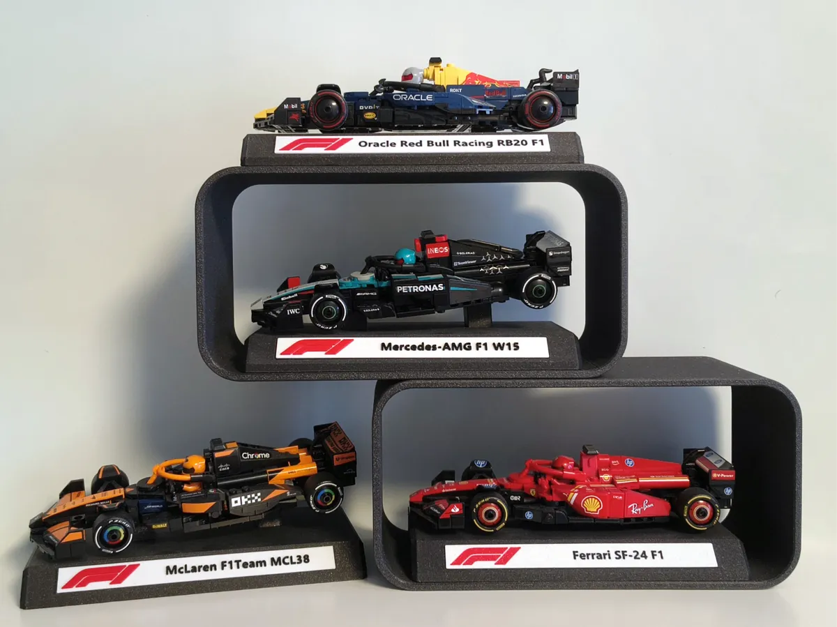 Socle/cadre d'exposition pour voitures LegoBricks F1