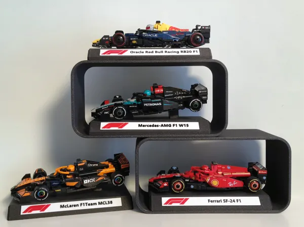 Socle/cadre d'exposition pour voitures LegoBricks F1