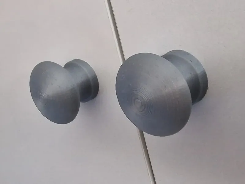 Knob for wardrobe doors