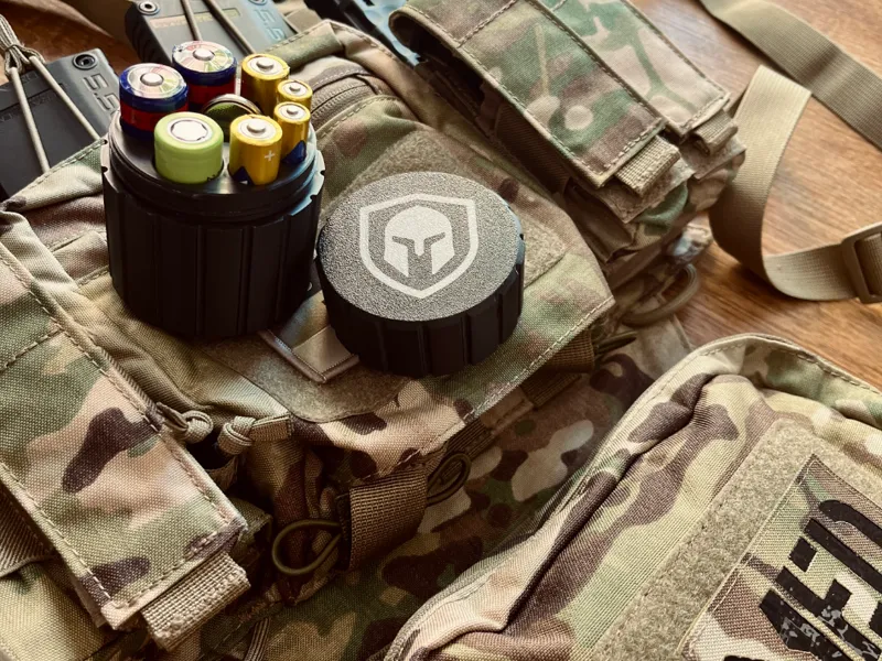 Tactical Battery Holder 18650 AA AAA CR2032 CR123
