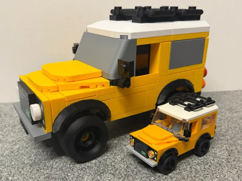 Upscaled Brick Land Rover