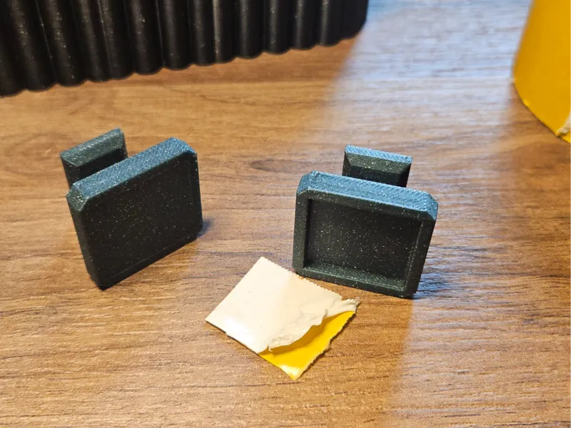 simple hook (with notches for double-sided tape)