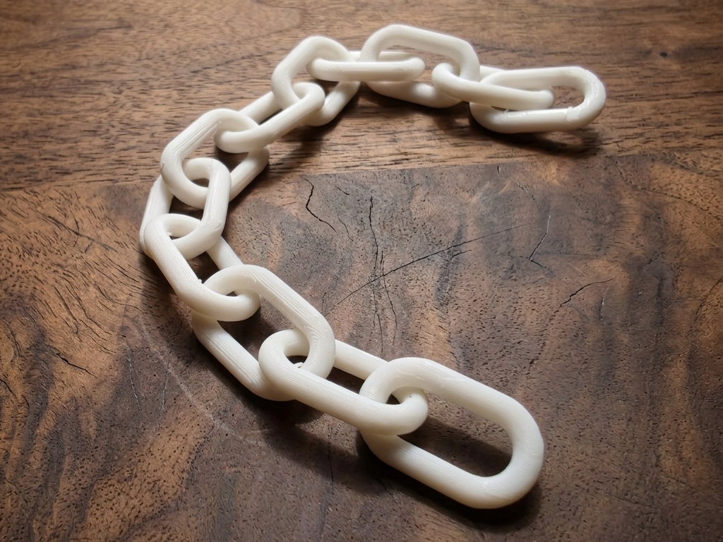 Chain Generator – Print‑in‑Place, no supports
