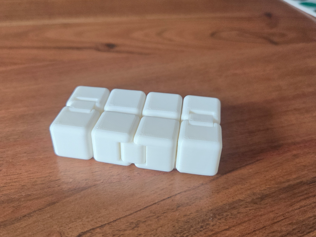 infiniti cube (print in place) only 31 grams!
