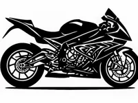 Silhouette murale BMW S1000RR 2012 — photo 1