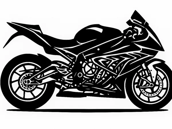 Silhouette murale BMW S1000RR 2012