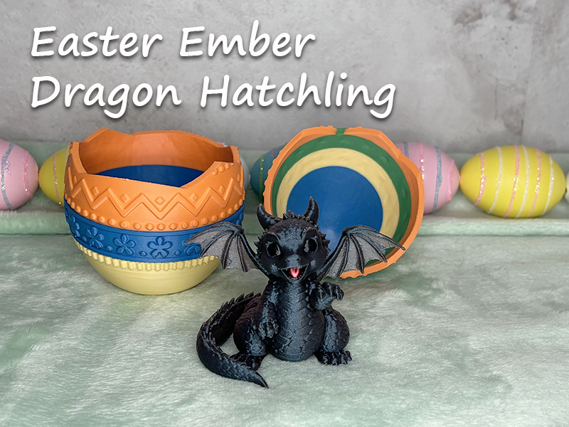 Easter Ember Dragon Hatchling