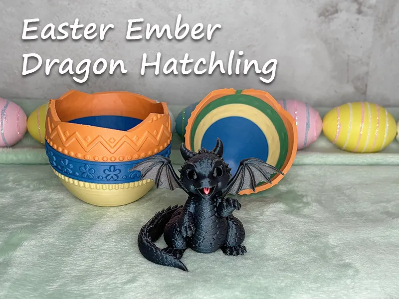Easter Ember Dragon Hatchling