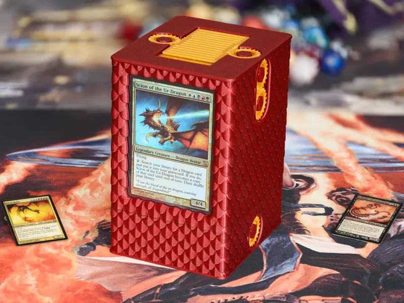Dragon Vault V2 - Mechanical MtG Commander DeckBox