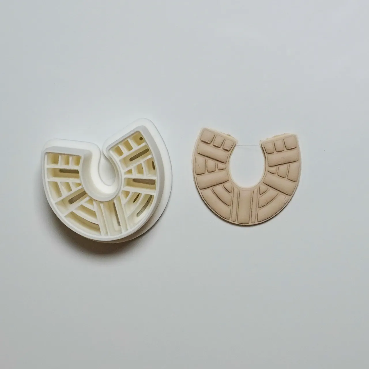 Ornamental Polymer Clay Cutter Earrings view 3