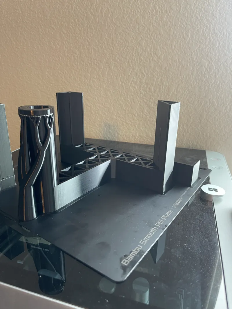 PETG Remix with less material and PLA support interfaces
