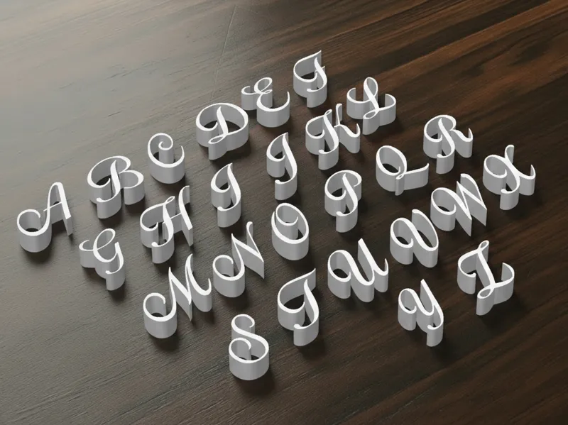 Alphabet Style -Italics-
