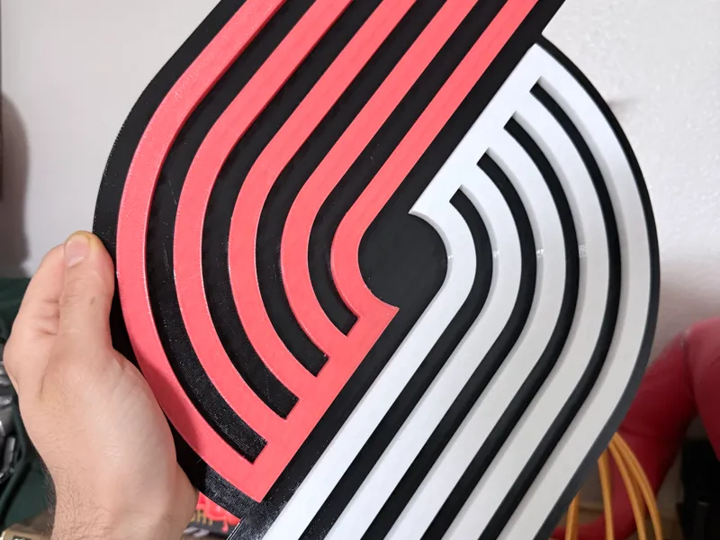 Trail Blazers Logo Display 3D