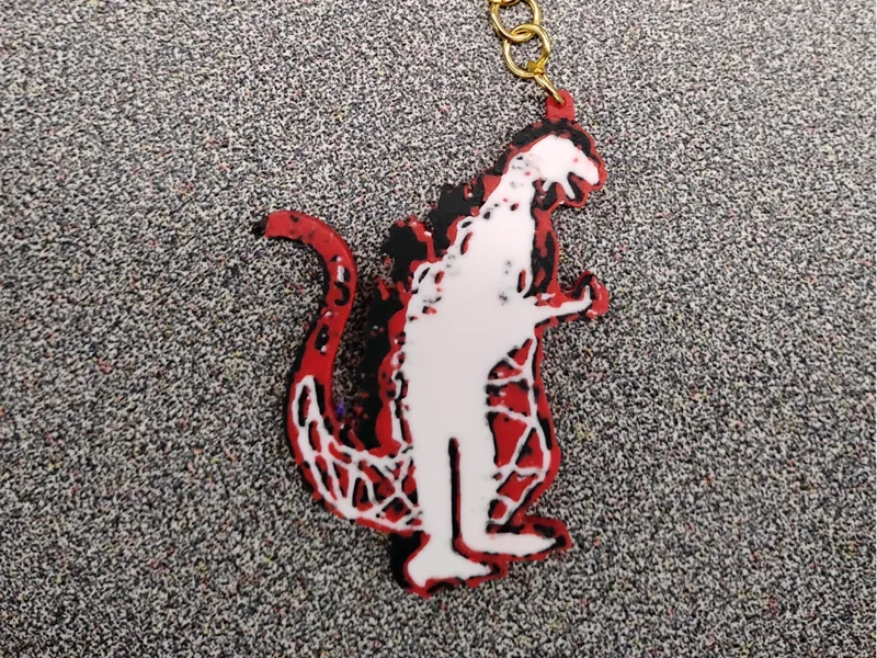 the man in the suit keychain-more detailed