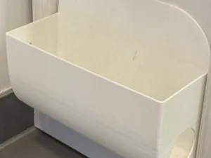 Shoe holder glued to the side of the cabinet