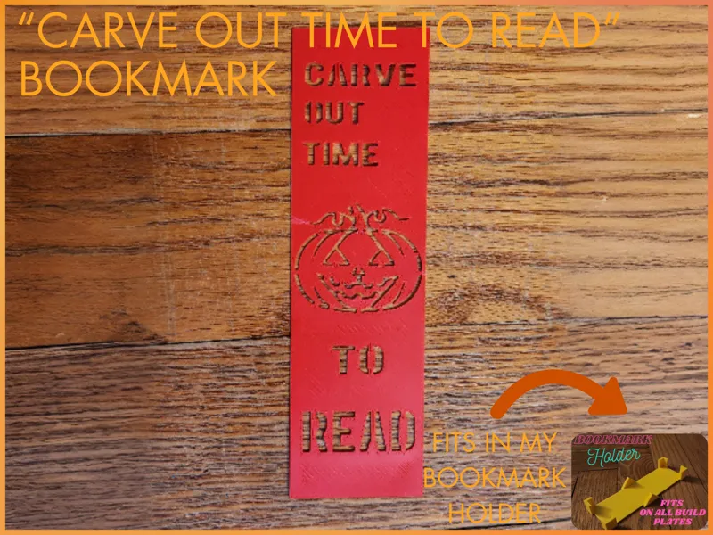 “Carve Out Time to Read” Bookmark