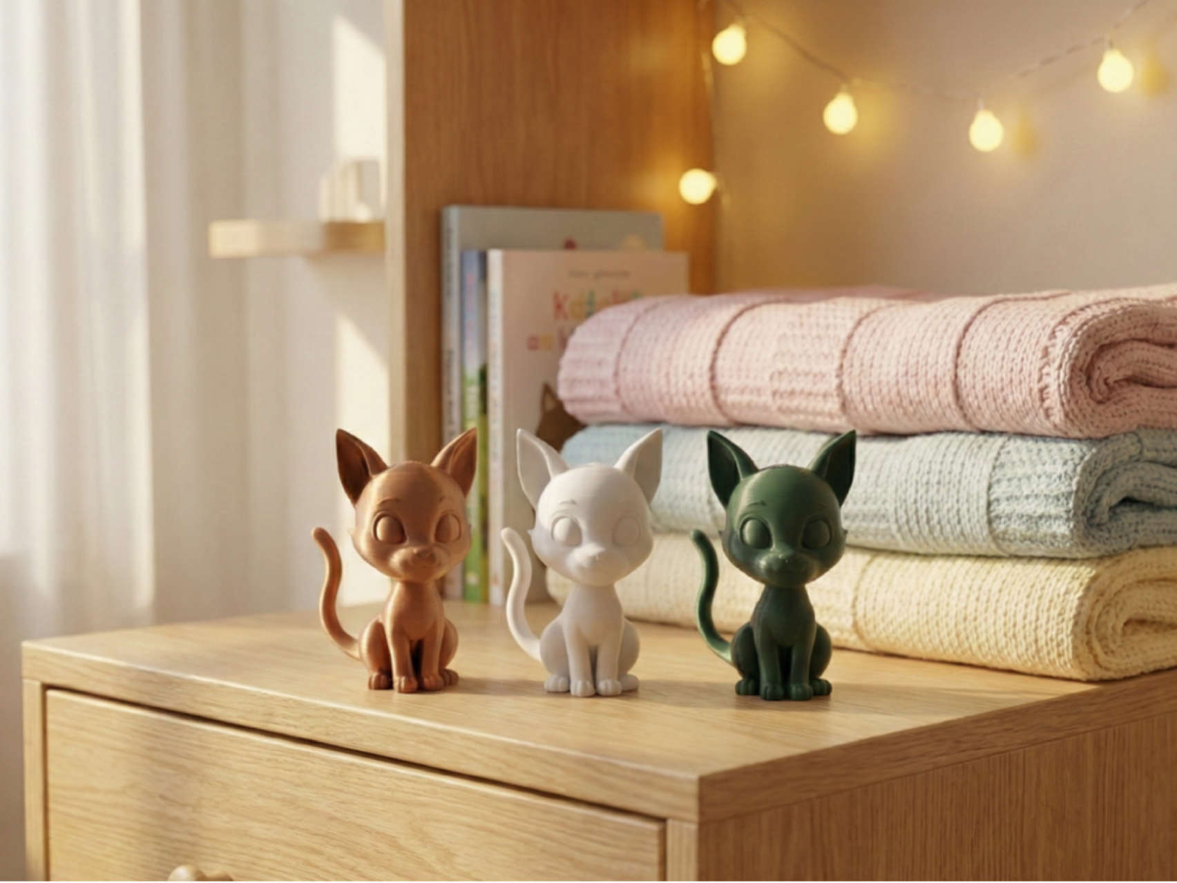 DESK PET - CUTE CHIBI CAT - Fast Print 