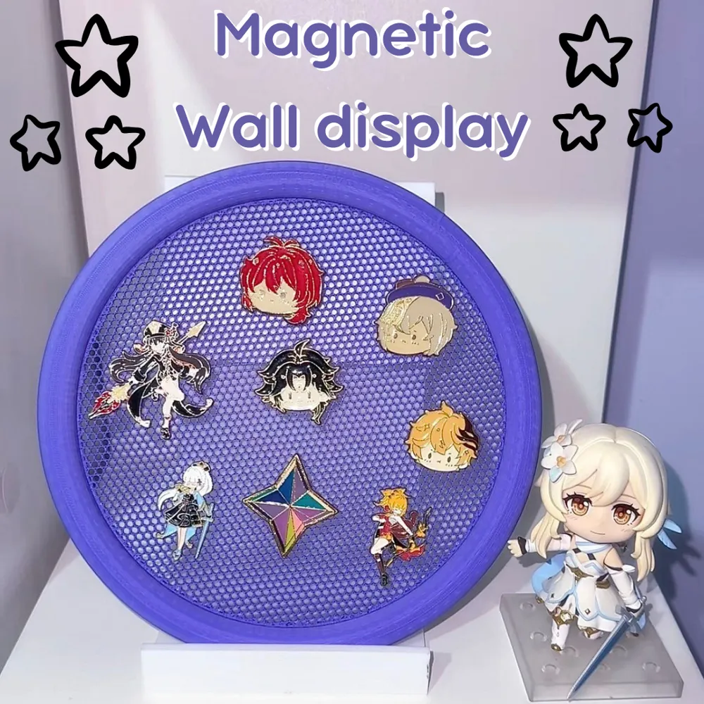 Magnetic Wall pin display -No drilling required - Free 3D Print Model ...