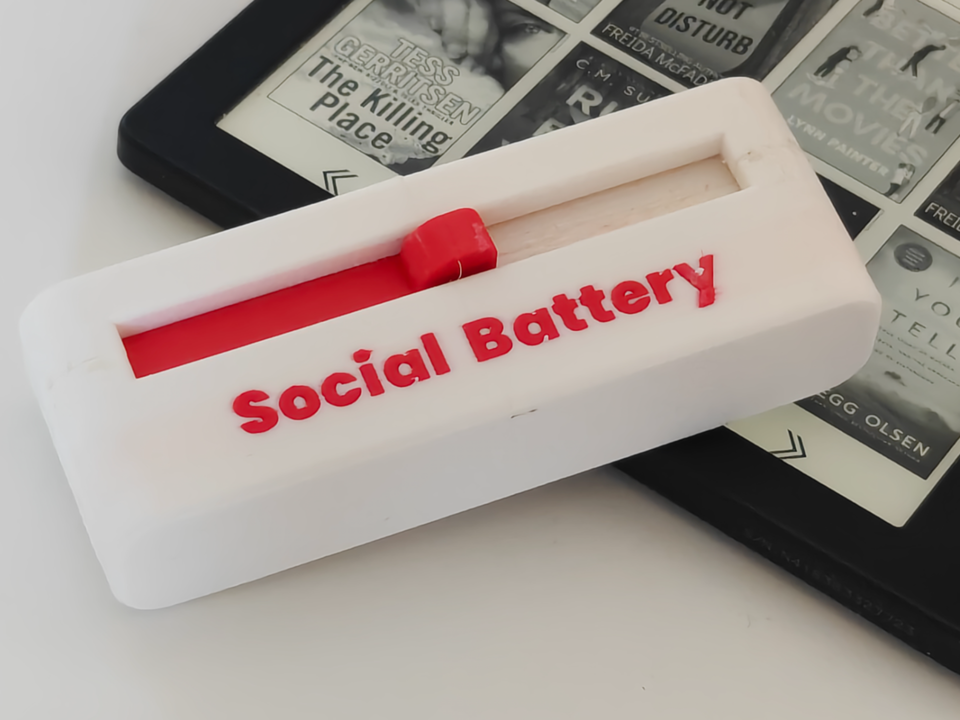 Social Battery Slider (Editable text)