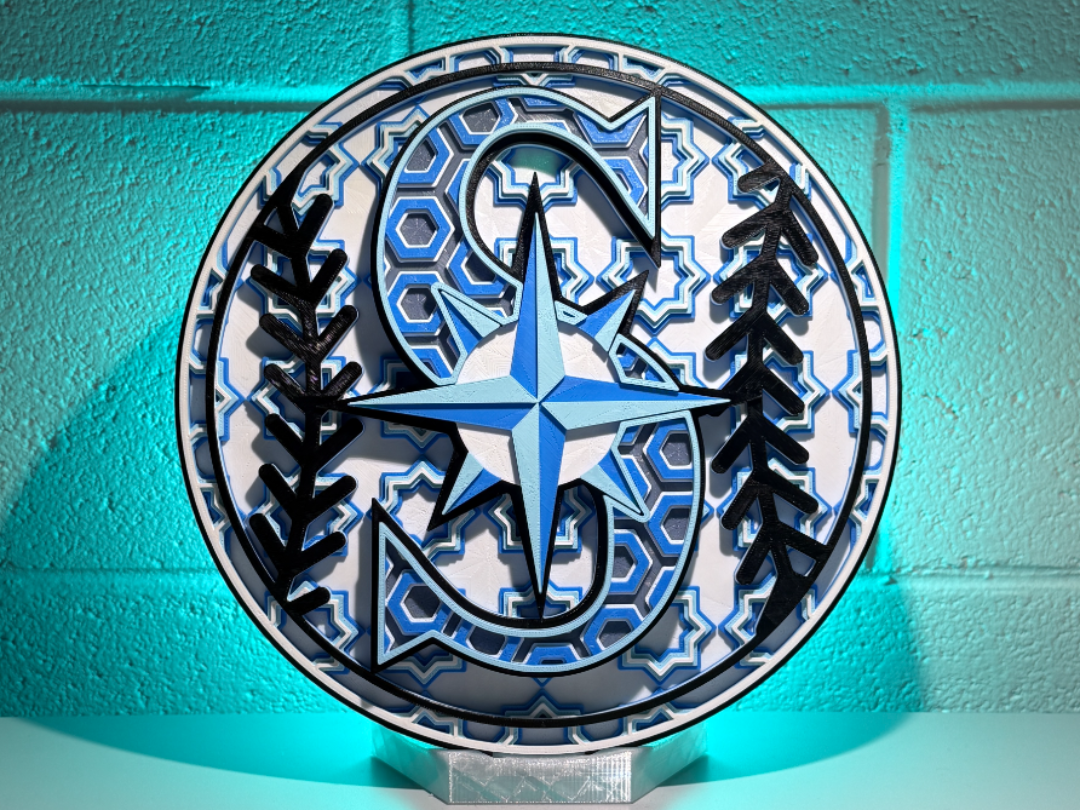 Seattle Mariners Dimensional Mosaic