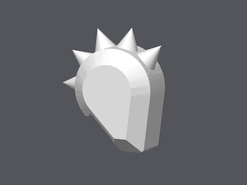 Dummy 13 Spike Mohawk Head