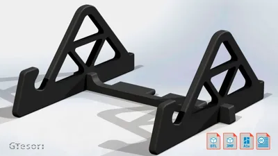 Space-saving stand for notebook / laptop