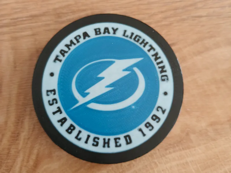 Puck with Club Logo TAMPA BAY LIGHTNING