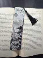 Japan Kyoto bookmark with tassel hole 0.08mm layer - 4 color