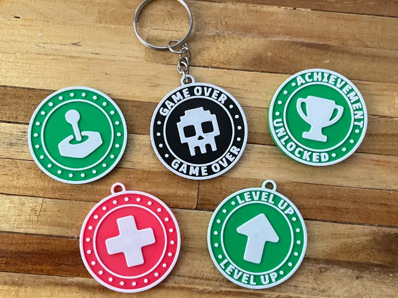 Arcade-Style Token Keychains 