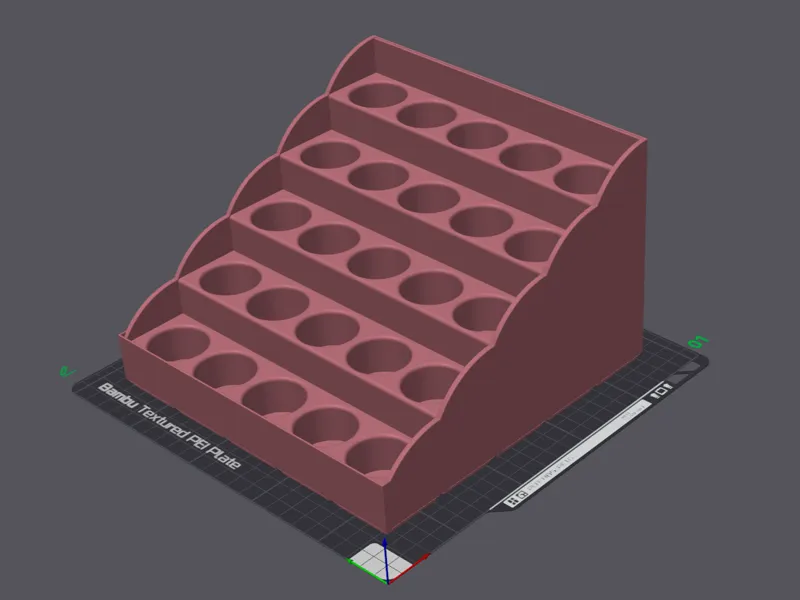 Tiered Nail Polish Organizer Gridfinity 5x5