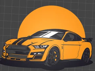 Ford Mustang Shelby GT500 Keychain