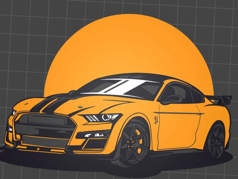 Ford Mustang Shelby GT500 Keychain