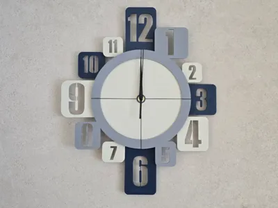 3D WALL CLOCK - NO AMS