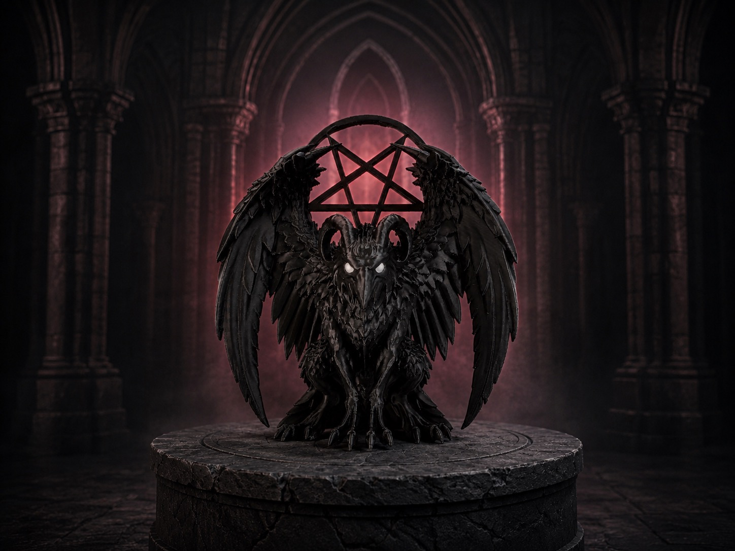 Raven Gargoyle – Dark Winged Guardian