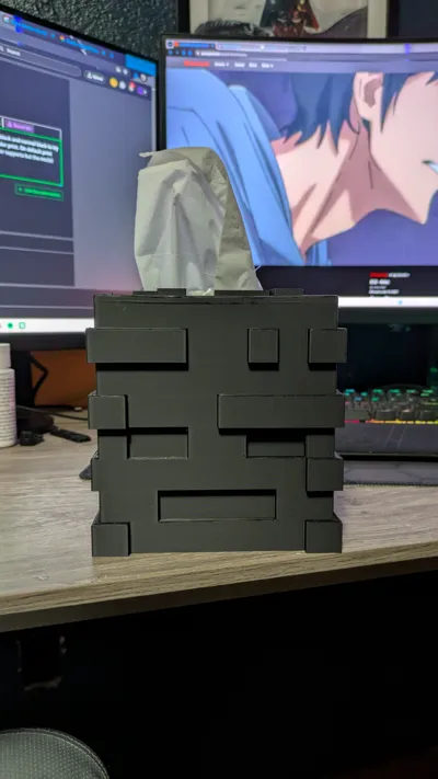 Minecraft Wither Skull Tissue Box Remixed by Deanos MakerWorld ...