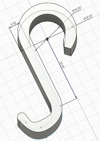 simple hook, hanger for pipe fi 16, organizer