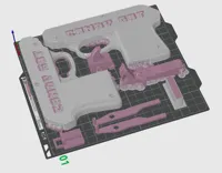 fully printable in PLA, better strength for hammer