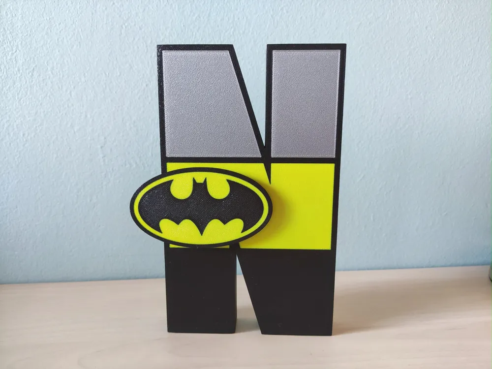 Batman letters by A3DJOI MakerWorld: Download Free 3D Models