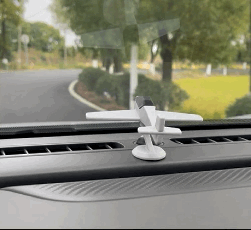 Miniatura 1 do modelo 3D 惯性跟随转动滑翔机飞机摆件玩具