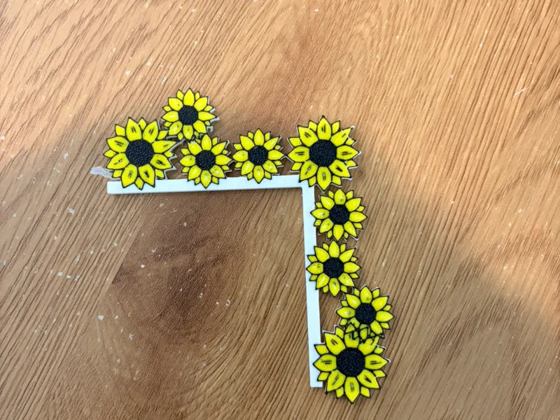 Corner decoration Spring (sunflowers)
