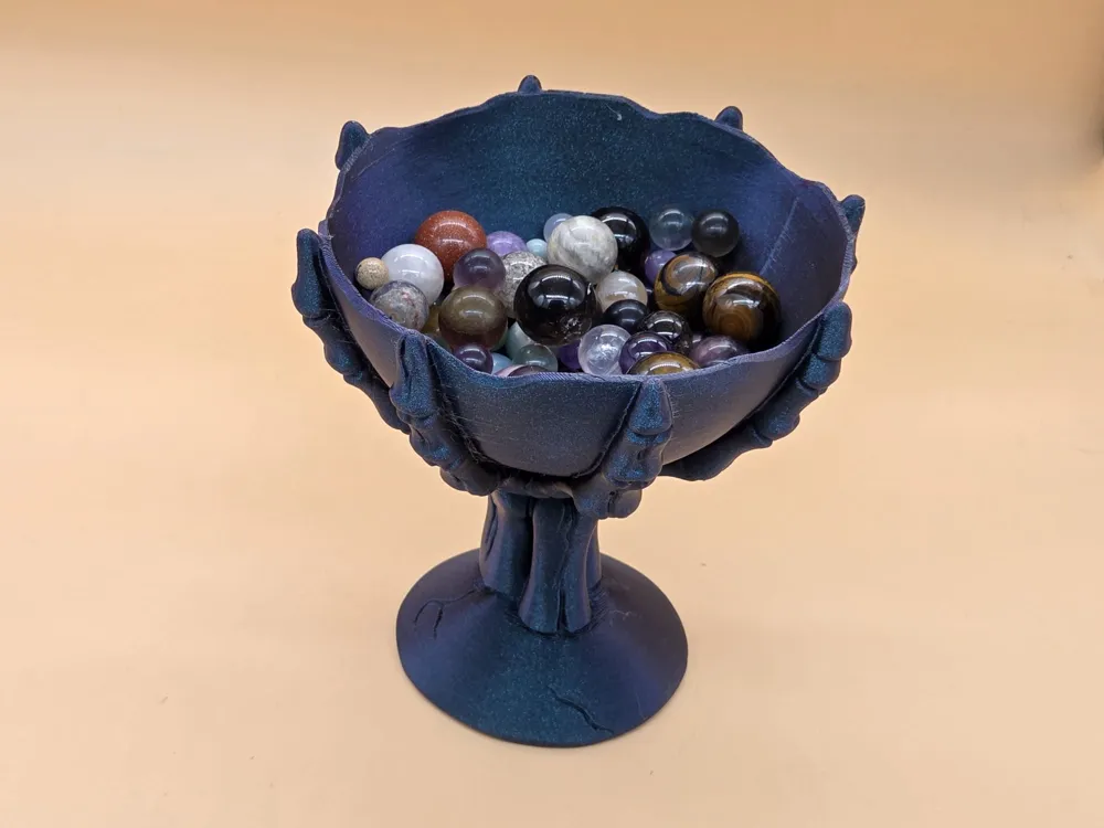 Skeleton Hand Bowl Spooky stylish eye-catcher - Free 3D Print Model ...