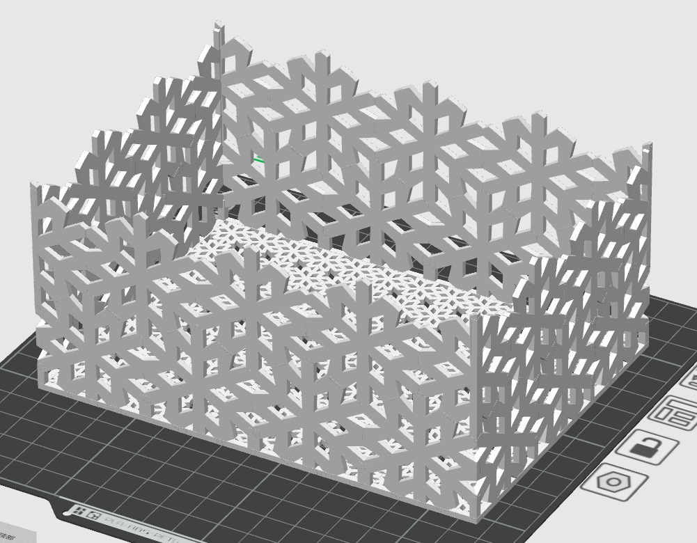 Miniatura 2 do modelo 3D 雪花收纳盒子。圣诞节必备~