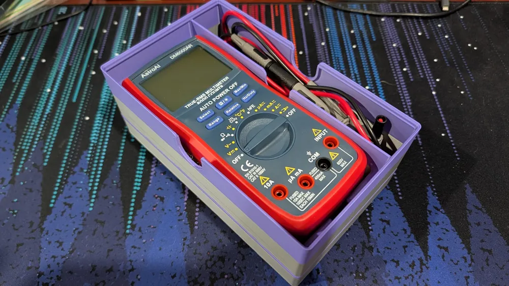 AstroAI DM6000AR Multimeter Holder for Gridfinity - Free 3D Print Model ...