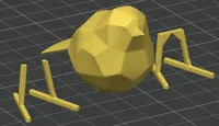 Separated print model, no supports (a little glue is needed)