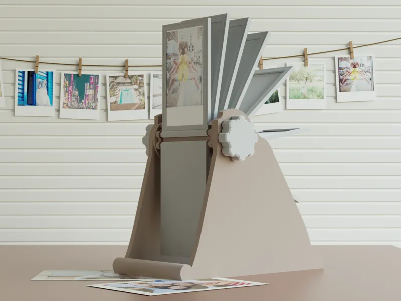 Instax Mini Photo Rolodex | Vertical