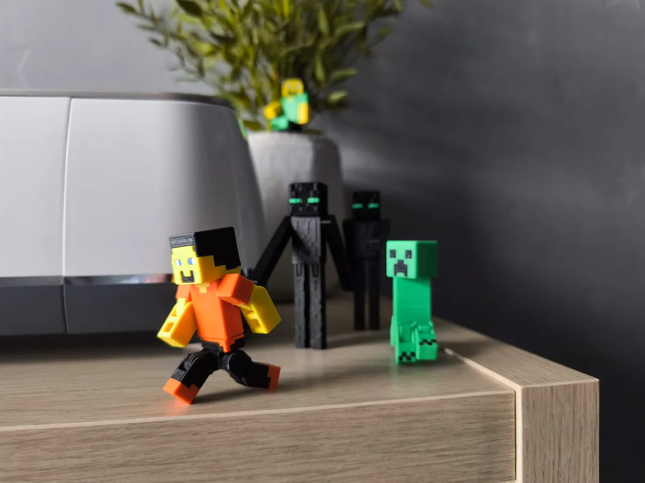 UPDATED Articulated Minecraft Enderman 45min Print view 3