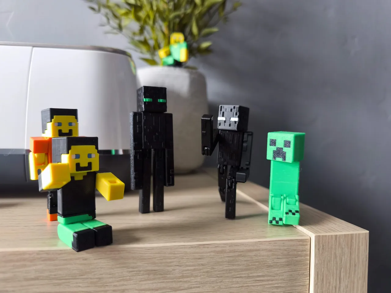 UPDATED Articulated Minecraft Enderman 45min Print view 2